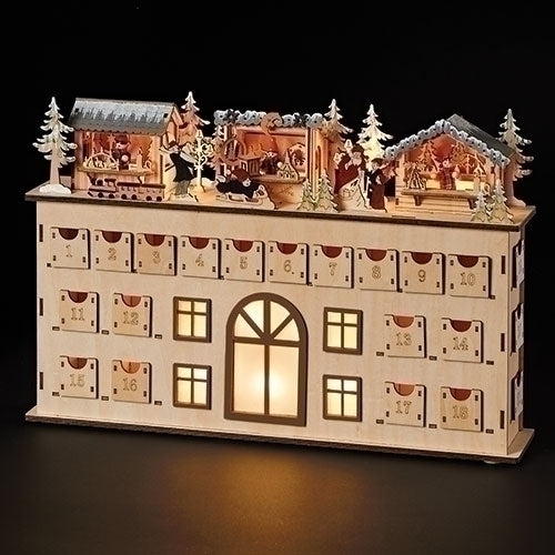 11.5"H LED 3 CABIN SCENE COUNT DOWN LASERWOOD ; BATT N/INCL
