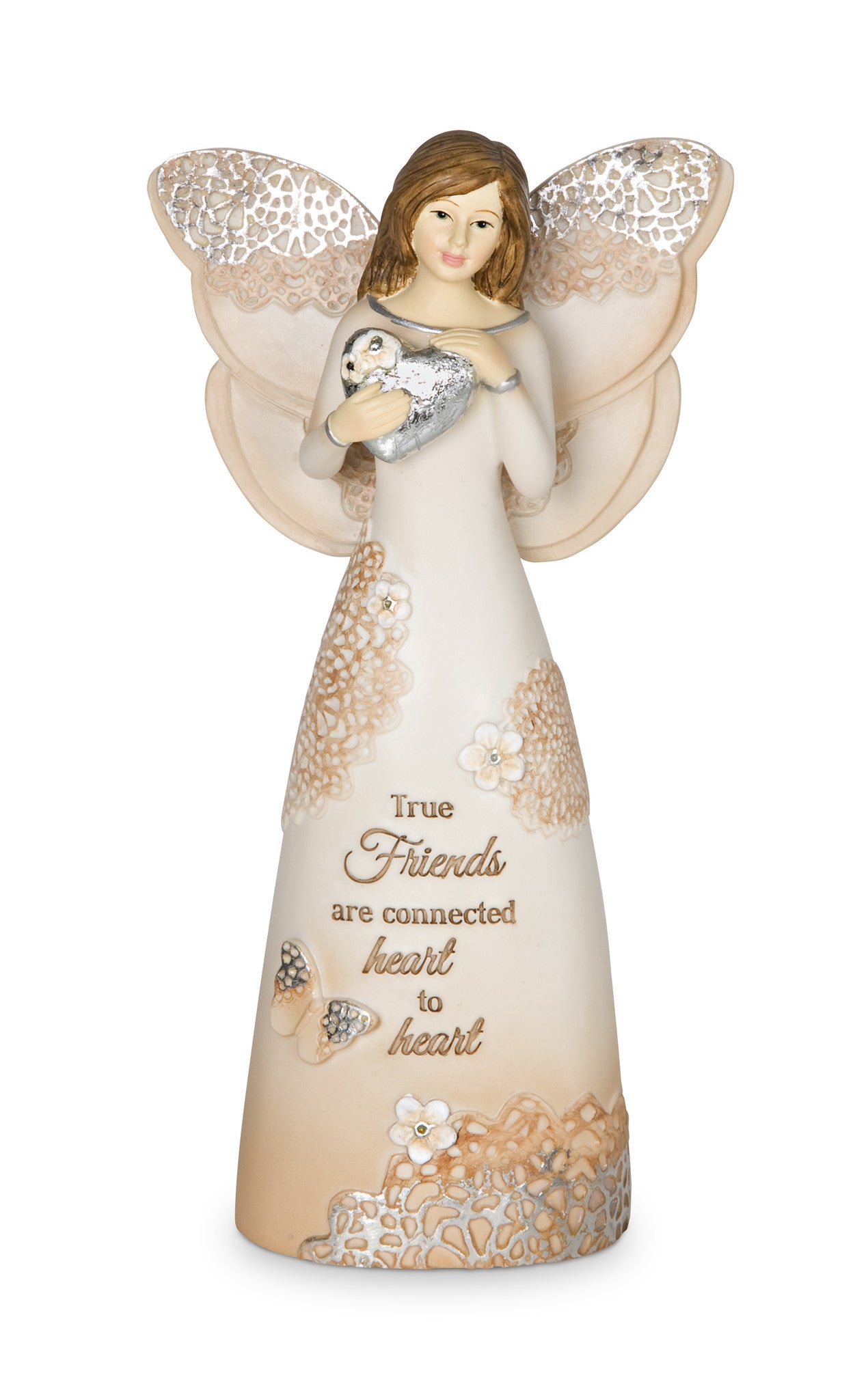 True Friends - 6" Angel Holding Heart