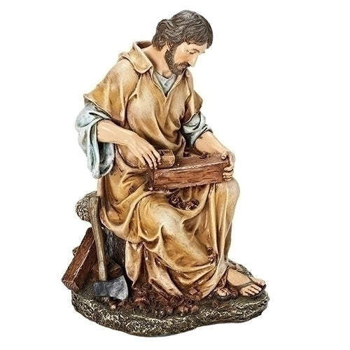 10.2"H ST JOSEPH THE CARPENTER FIGURE; RENAISSANCE COLLECTION