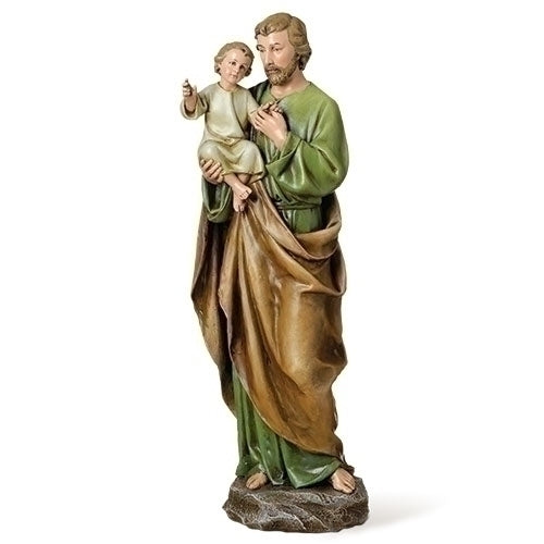 St. Joseph and Child Jesus Figure, Renaissance Collection, 14" H