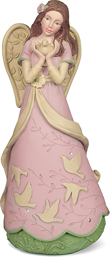 Nature's Grace Peace Angel Figurine, 7-1/2 Inches High