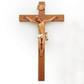 Fontanini Crucifix Features a Hand Painted Body of Christ on a Wood Cross, 12-Inch