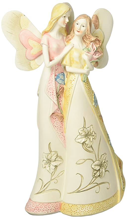 Joyful Blooms Angel Figurine, 10-inch