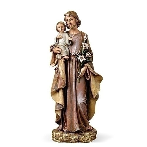 St. Joseph and Child Jesus Figure, Renaissance Collection, 10" H