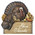 12"H TURKEY IN CRATE TABLETOP