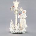 Musical Santa with Led Light Post, 15.5 inch, Multicolor