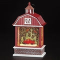Led Swirl Barn with Truck, 9.25 inch, Multicolor