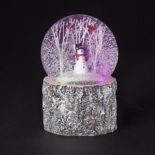 Snowman Led Swirl Dome Snow Globe, 6 inch, Multicolor