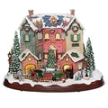 Musical Led 3 Building Village, 10.75 inch, Multicolor