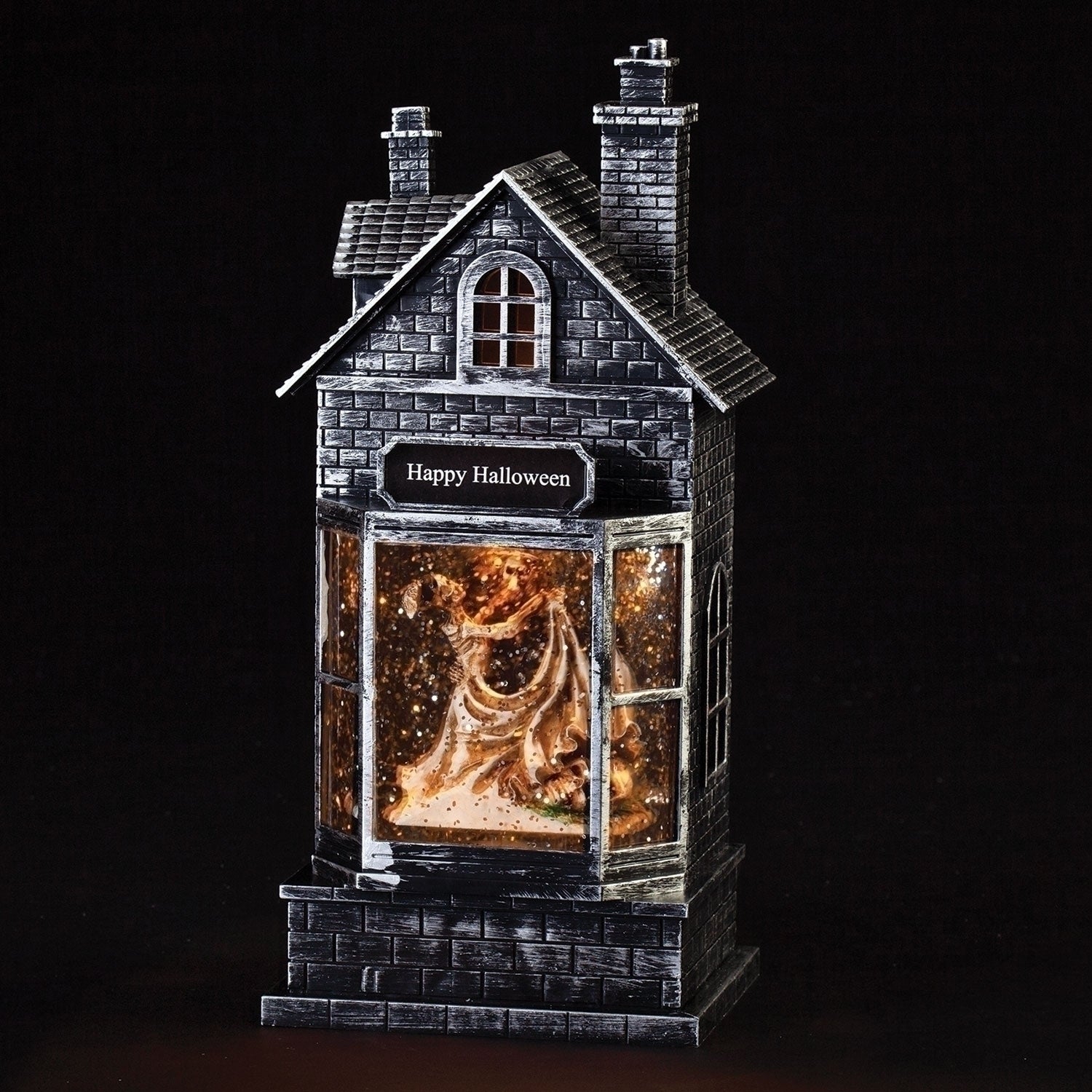 10"H SWIRL HALLOWEEN STORE DANCING COUPLE IN WINDOW