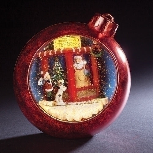 7.5"H LED RED SWIRL DOME TOY 	SHOP; BATT OP N/INCL; MUSICAL