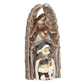 11"H 4PC ST NESTING NATIVITY PLUM COLOR