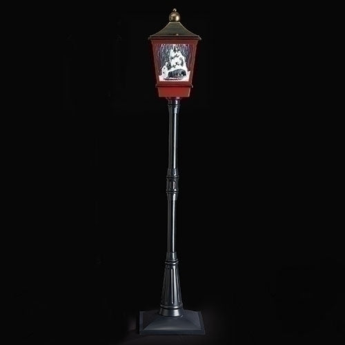 75"H LED SNOWING MOUNTAIN LANTERN; TRAIN; PLUG-IN; KD