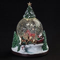 9.2"H LED MUSICAL SWIRL CABIN DOME W/TREE TOP
