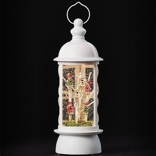 12.25"H LED SWIRL BIRD HOUSES 	LANTERN