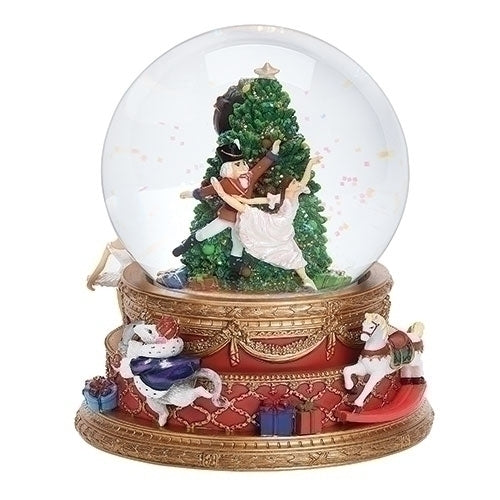 7"H MUS NUTCRACKER DOME DOUBLE ROTATING; WIND UP 120MM