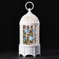 10.2"H LED SWIRL BLUEBIRD CAGE