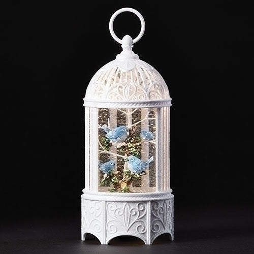 10.2"H LED SWIRL BLUEBIRD CAGE