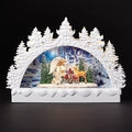 9"H LED SWIRL WHITE ARCH;ANGEL &ANIMALS