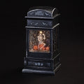 "H LED SWIRL SKELETON PHONEBOOTH; BATT OP/NINCLU; PORT/CORD