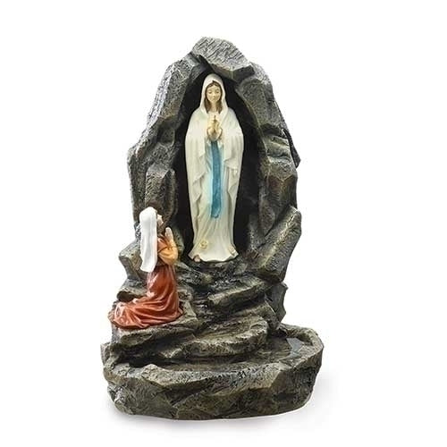 18.75"H OUR LADY OF LOURDES FOUNTAIN FOR INDOOR USE