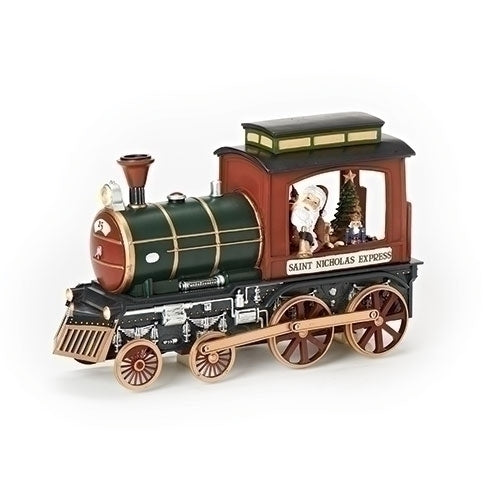 9"H MUSICAL LED TRAIN W/ TREE ROTATING; BATT OP N/INCL