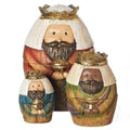 Holy Family Three Kings and Shepherd Christmas Nativity Nesting Dolls Set of 9