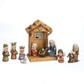 8"H 11 PC SET STABLE NATIVITY PAGEANT