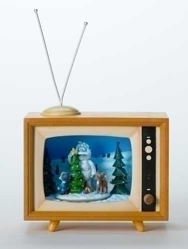 8-1/2" Action Musical Lighted TV The Red Nose Reindeer and Friends