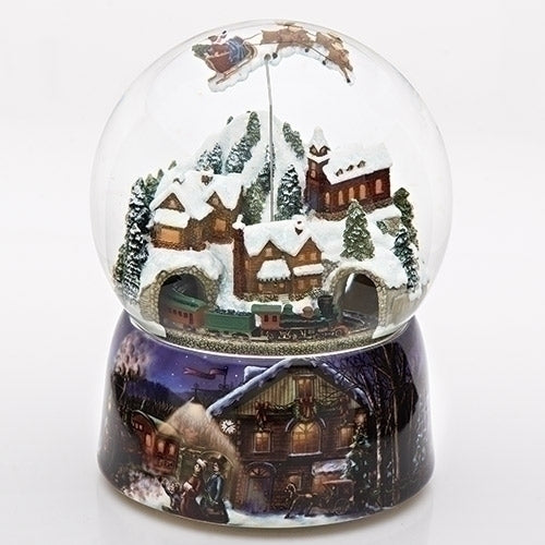 Glitterdomes Snow Globe 150mm Musical with Santa in Sleigh, 8 Inch