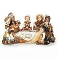 Children Thanksgiving Scene Figure, Pilgrim and Indian Kids, Harvest Collection