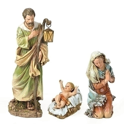 3PC SET 27" SCALE HOLY FAMILY COLOR; 6.25"H X 27.5"H
