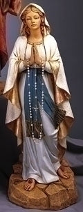 Fontanini 40" Lady of Lourdes Figurine with Rosary
