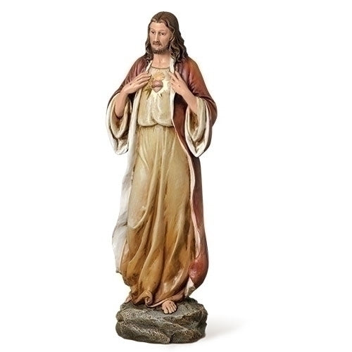 13.75"H SACRED HEART OF JESUS FIGURE; RENAISSANCE COLLECTION