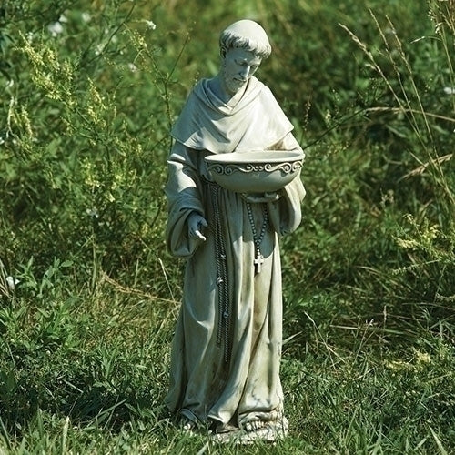 20" Joseph's Studio LED Solar Powered Saint Francis Garden Statue