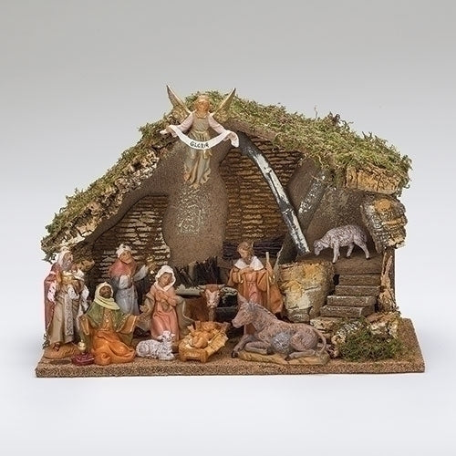 5" SCALE 11 FIGURE NATIVITY W/ITALIAN STABLE