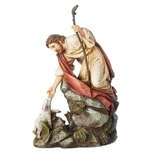 10.5"H JESUS WITH LAMB FIGURE