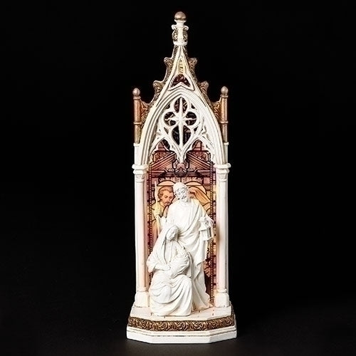 11.75"H LED HOLY FAMILY ARCH WINDOW FIGURE