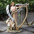 13.25"H ANGEL W/CHIMES GARDEN 	STATUE