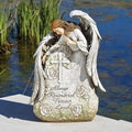 16"H MEMORIAL ANGEL GARDEN STONE