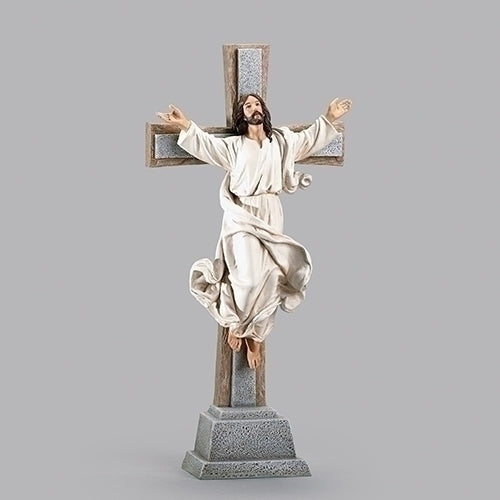 14" H Risen Christ Crucifix