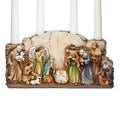5.5"H NATIVITY W/ARCH WALL ADVENT HOLDER; CANDLES N/INCL