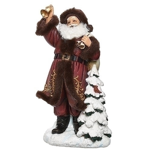 9.5"H SANTA W/BELIEVE TAG ON 	SACK