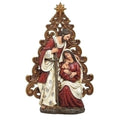 Holy Family with Gold Filigree Tree Figure, 12.25" H
