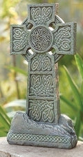 16.25"H CELTIC CROSS GARDEN STATUE