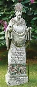 26.5"H ST PATRICK GARDEN STATUE