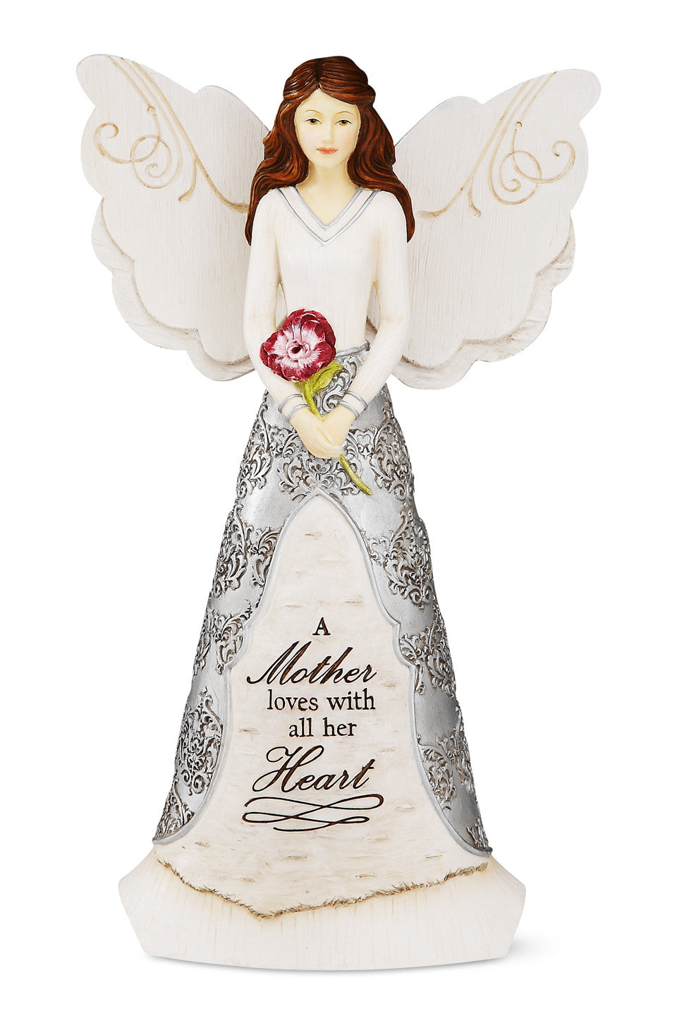 Mother -8" Angel Holding Flower