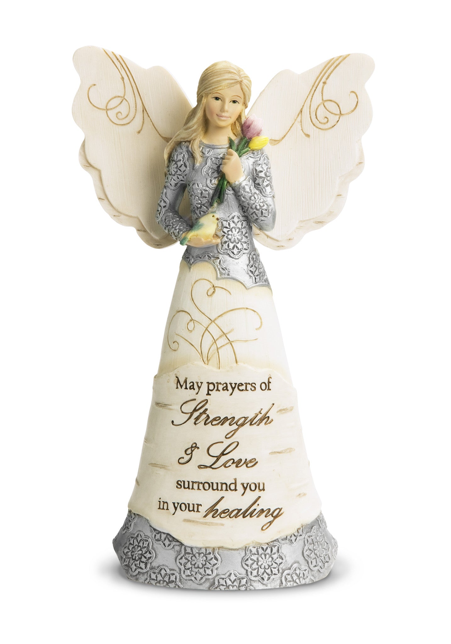Strength & Healing - 6.5 Angel Holding Bird