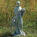ST Francis with Horse, Garden Collection, Religious Statue, Holy Family, Memorial, Angel, Patron Saint, Garden Décor (13x13x25)