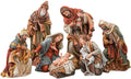 17"H 7 PC ST NATIVITY; 3 KINGS & SHEPHERD